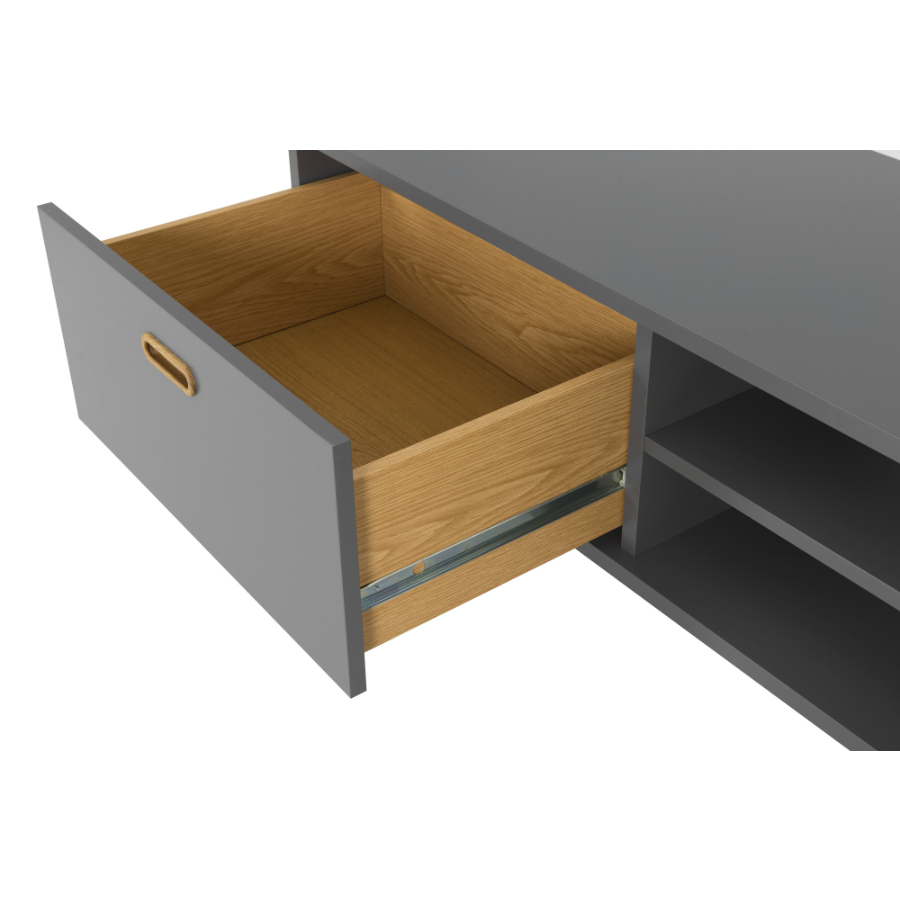 Тумба под ТВ Tenzo Bess, 50х170х43 см, дуб, серая 2162014 - Вид №7