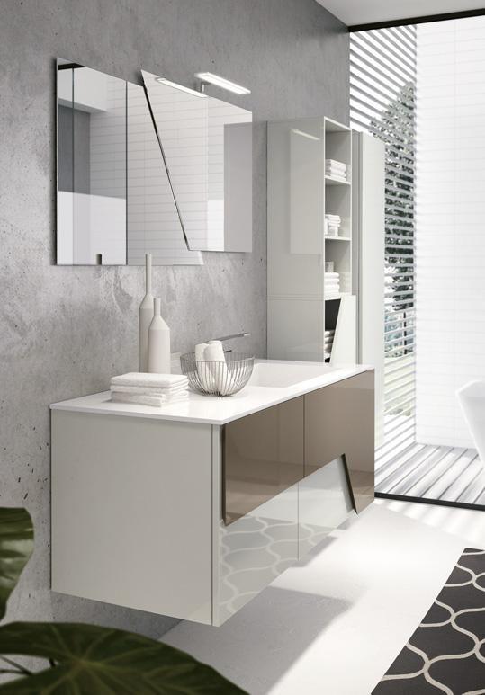 BMT Тумба под умывальник с зеркалом Sound.tekno sun-id-1358870 - Вид №1