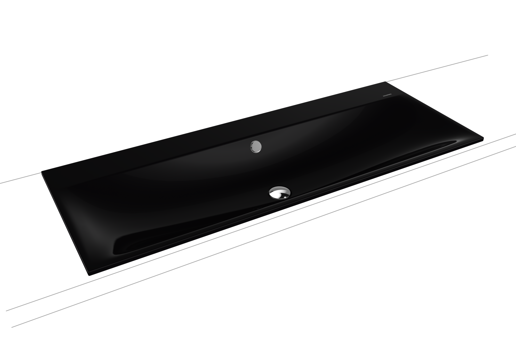Умывальник KALDEWEI Сталь эмалированная 3039 178 черный 30393083178 