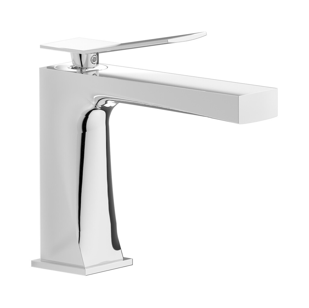 Смеситель для раковины на 1 отверстие в комплекте с донным клапаном WE ARE IB wa200ii Chrome Wave