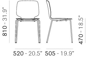 Pedrali Стул из ткани Babila 2731 - Вид №1