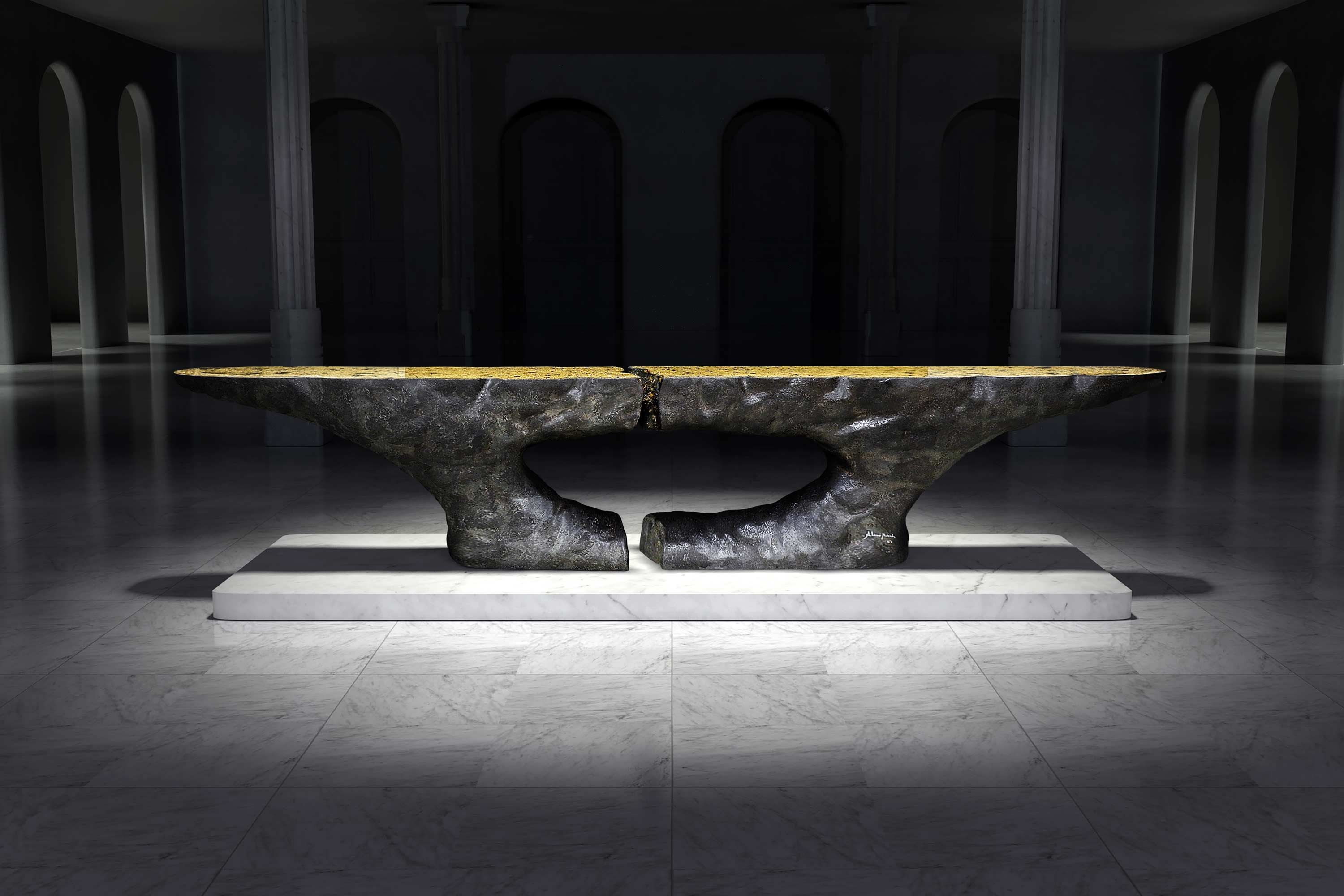 Овальная консоль из стекловолокна KARPA POMPEIA K4004 ARCH-00069014 - Вид №2