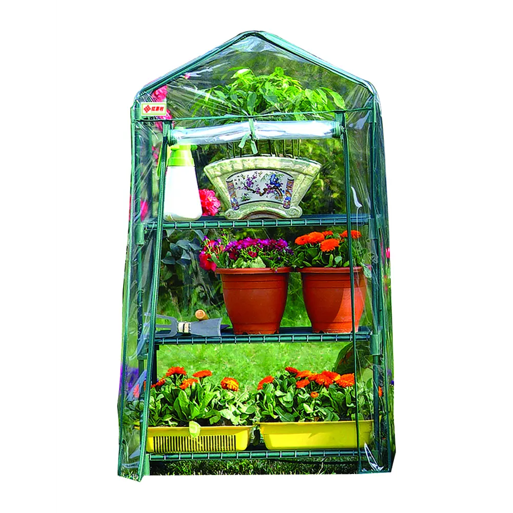 Santreyd Стеллаж-парник для рассады с 3 полками и прозрачным чехлом 15315339 STLM-0960350 - Вид №5