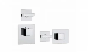 Z033201 + Z030204 000 Смеситель & запорный кран Rectangular 1 Outlet LP BOSSINI