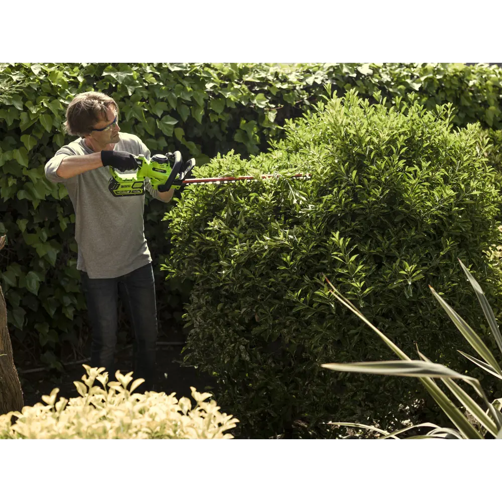 Кусторез аккумуляторный Greenworks 2200907 40 В 61 см STLM-2145038 - Вид №4