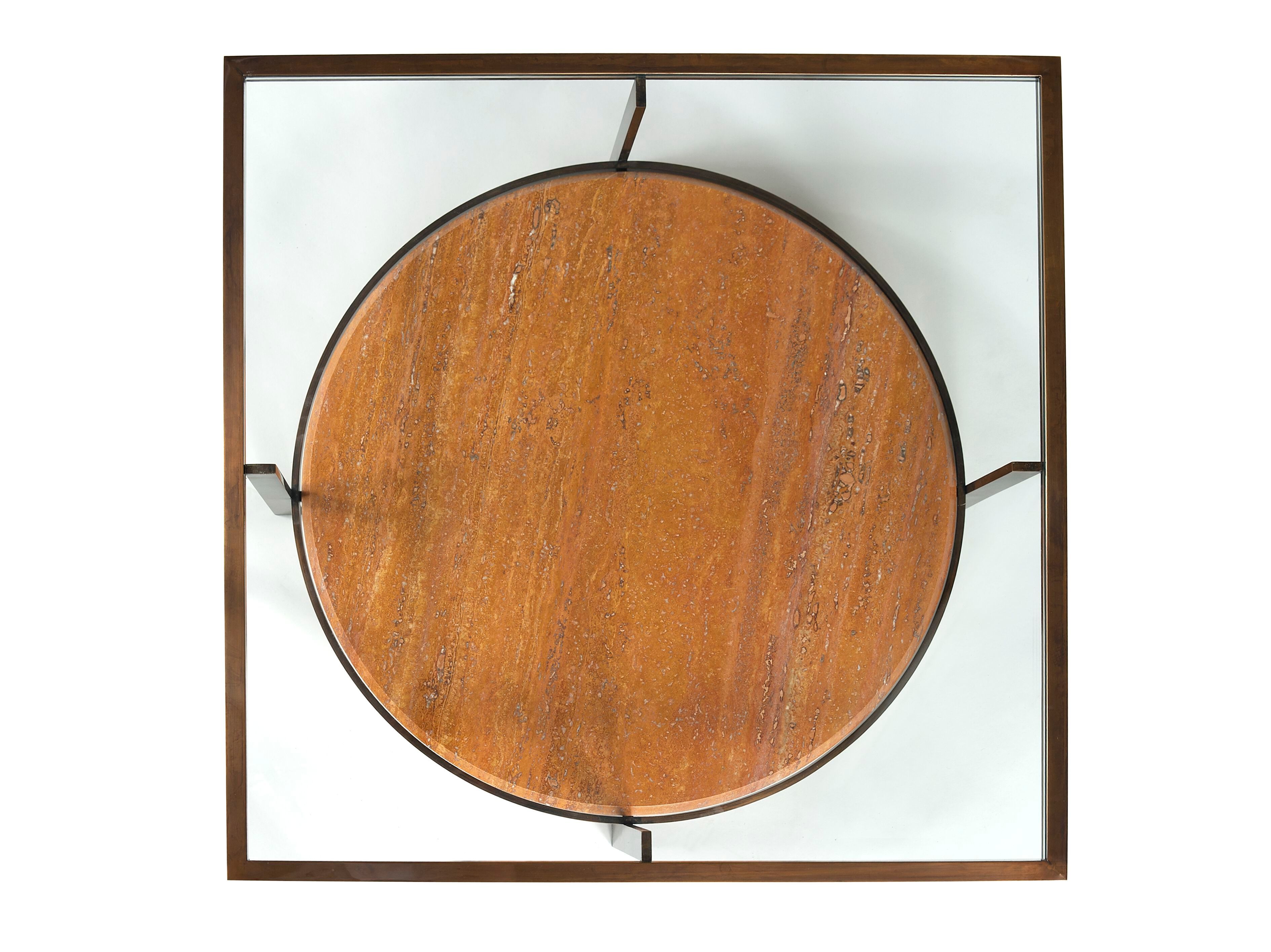 Квадратный Хрустальный журнальный столик Borzalino PAUL ARCH-00121361 - Вид №2