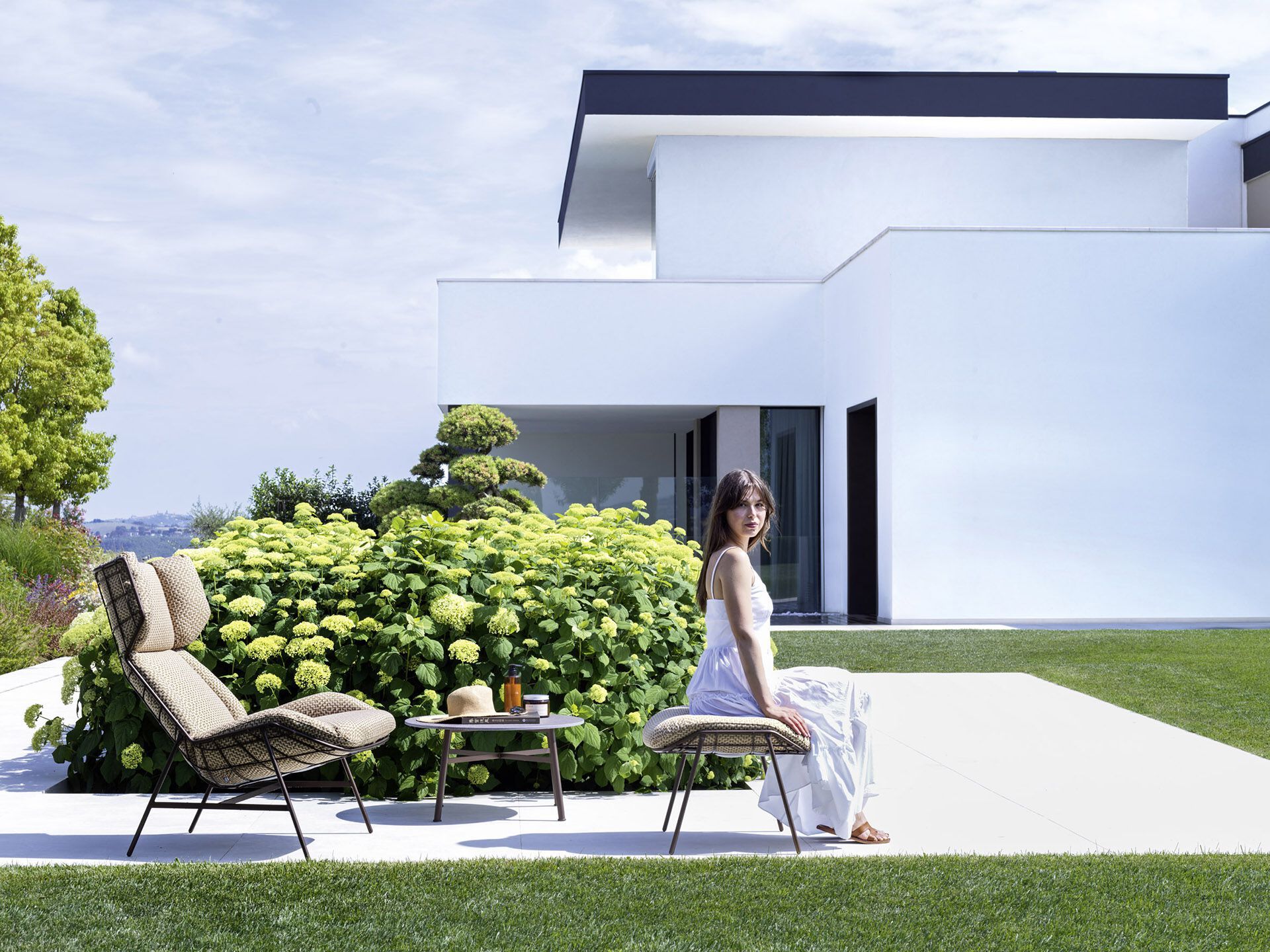 Ткань прямоугольная Садовая подставка для ног Varaschin Summer Set ARCH-00087124 - Вид №3