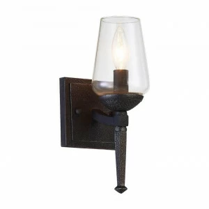 Бра кованое античный черный Arte Lamp A1722AP-1BA ARTE LAMP ФАКЕЛ 00-3928915 Прозрачный;черный