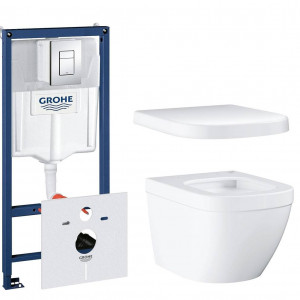 NW0019 Подвесной унитаз настенный Белый Grohe Euro Тайвань