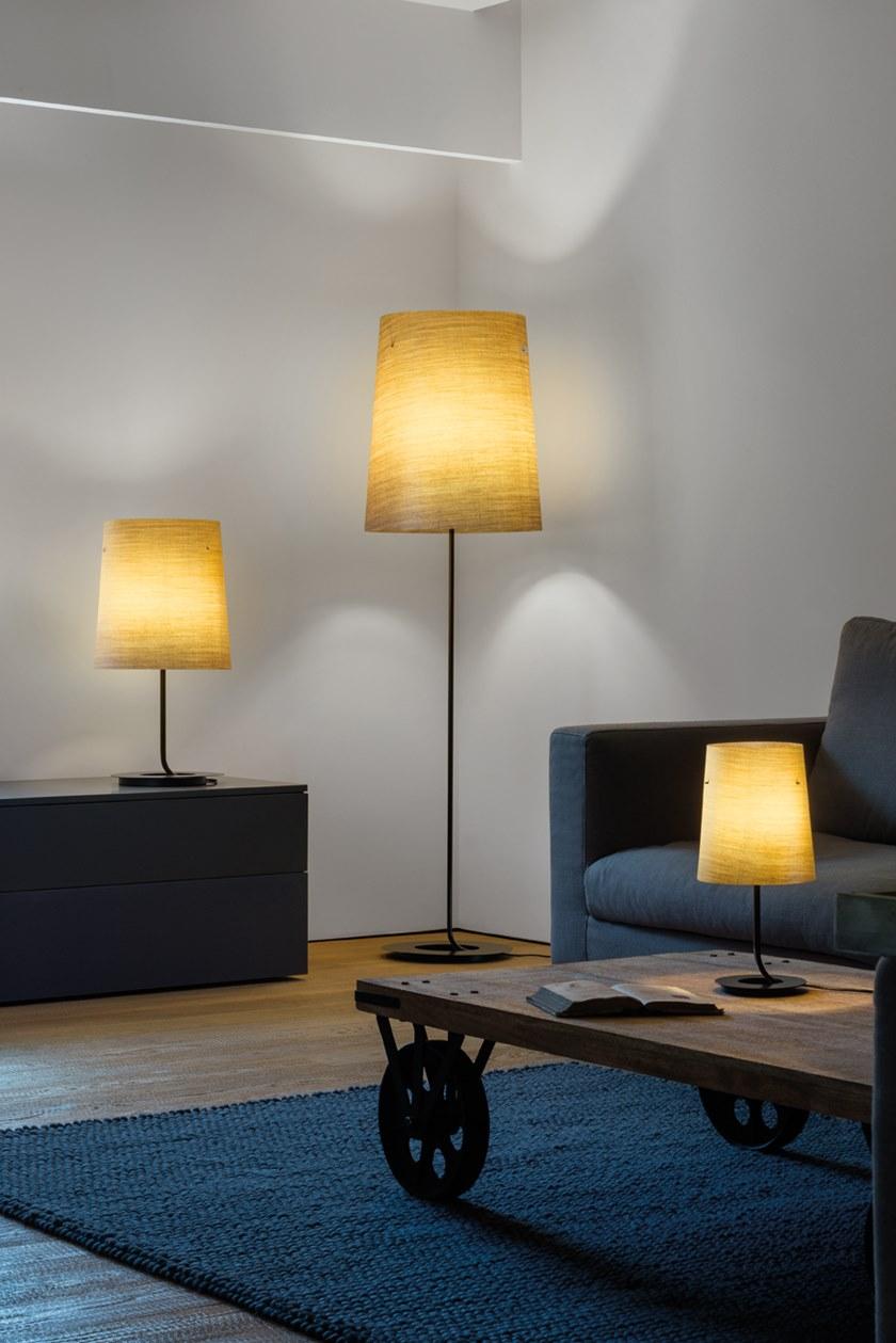 Quadrifoglio Настольная лампа из льна с диммером Grace sun-id-1402802 - Вид №2