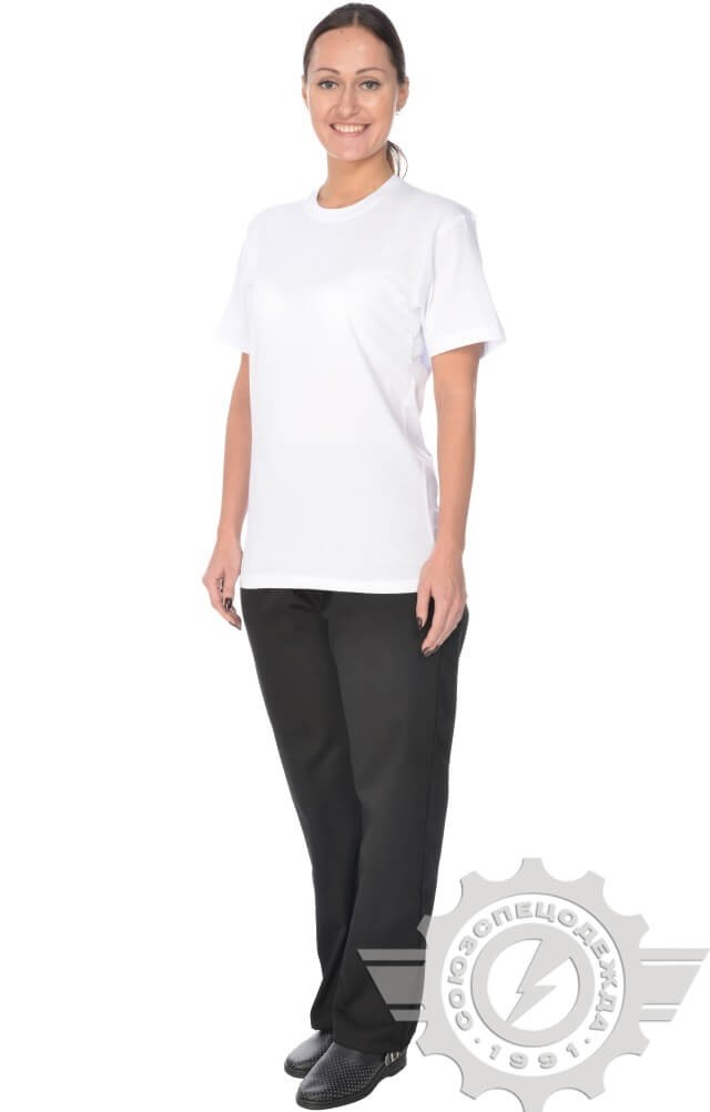 61111 Футболка "Престиж" белая  Одежда для официантов  размер XS (44) Спецодежда  - Вид №9