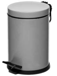 Вёдра с педалью и крышкой Aquila 3L Mini Grey NAVAKO