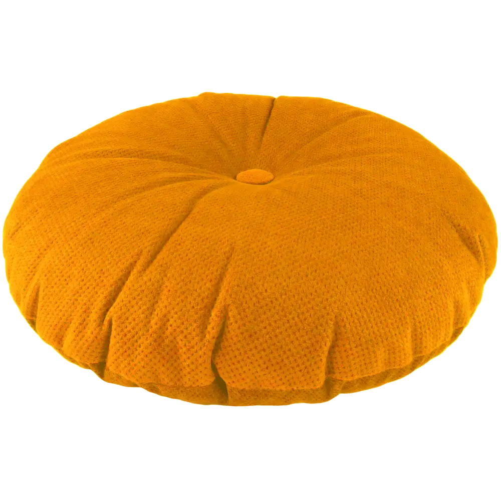 Подушка с пуговицей Грид ø37 см цвет бронзовый LINEN WAY STLM-2078933 - Вид №1