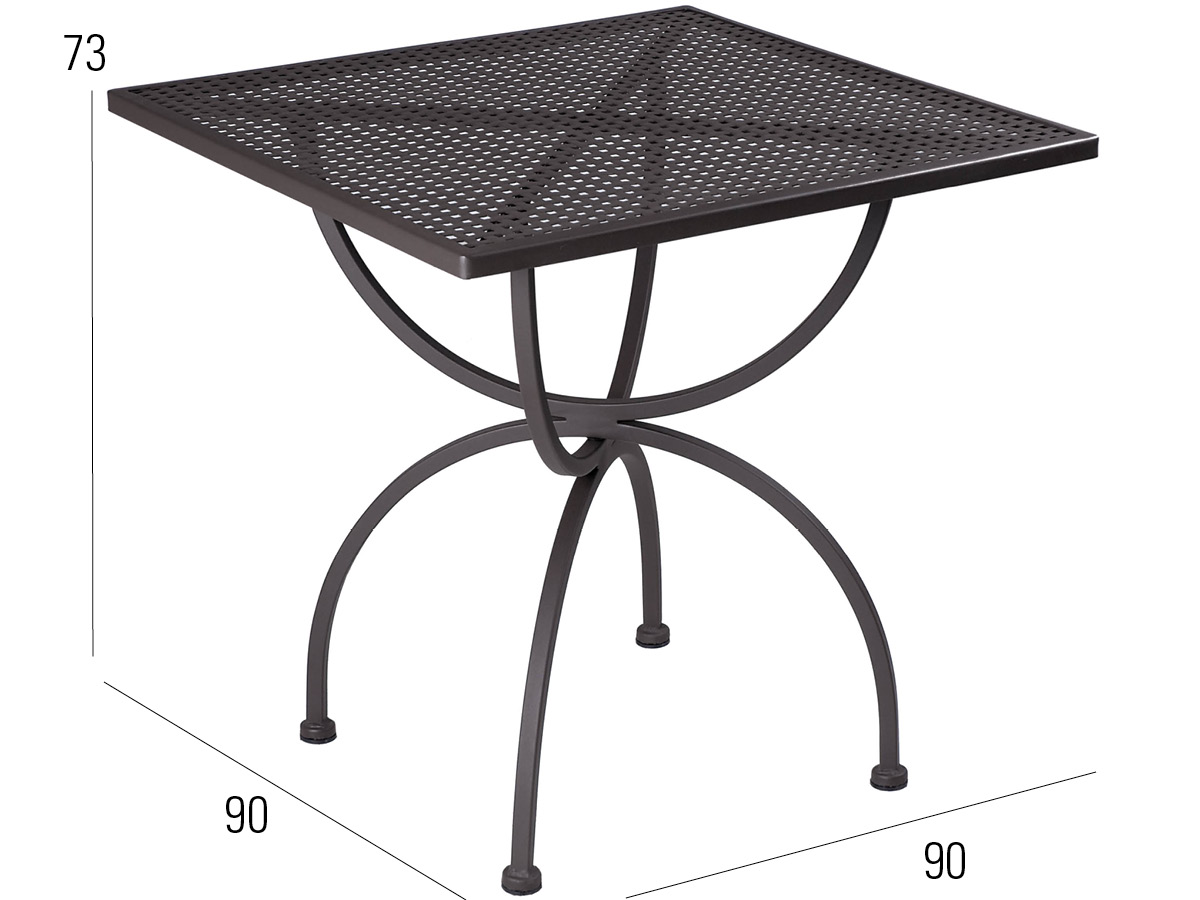 65.00.0525 Стол Romeo Marone Antique 90 x 90 Mbm - Вид №1