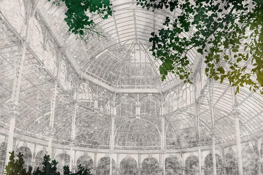 GLAMORA Обои с цветочными мотивами A room with a view Glar221a - Вид №1