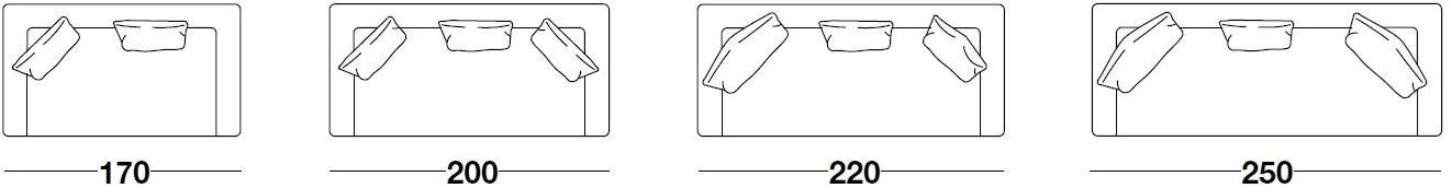 Frigerio Salotti 3-х местный тканевый диван Tiberio sun-id-1458984 - Вид №3