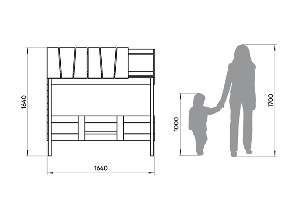 Кровать-домик одноярусная Home nord M 80х160 см белая, голубая ELLIPSE ELLIPSE HOME 351786 Белый;голубой Santreyd  - Вид №4