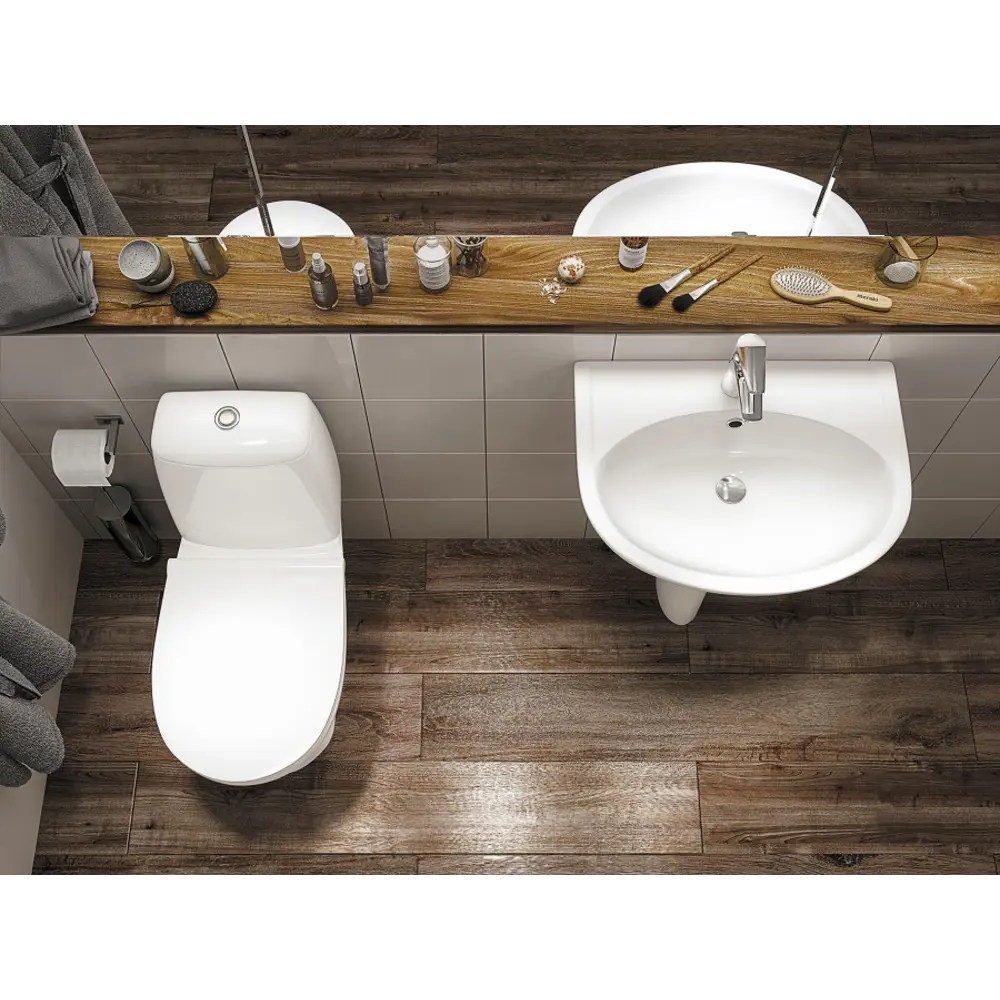 Унитаз-компакт Santek Цезарь SC Slim с системой плавного закрывания 89439222 STLM-1579563 - Вид №7