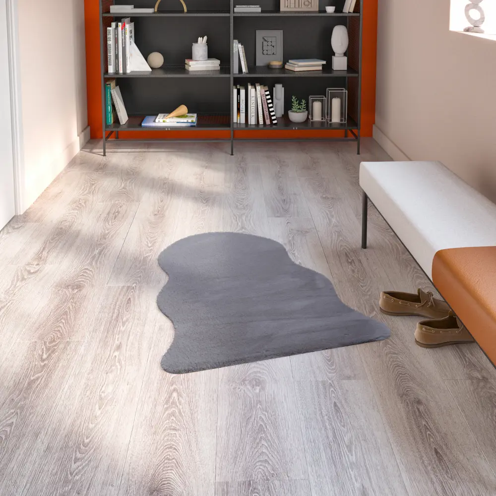 INSPIRE BIANCA - Искусственная шкура серого цвета 60x90 см 83235382 STLM-0039663 - Вид №5