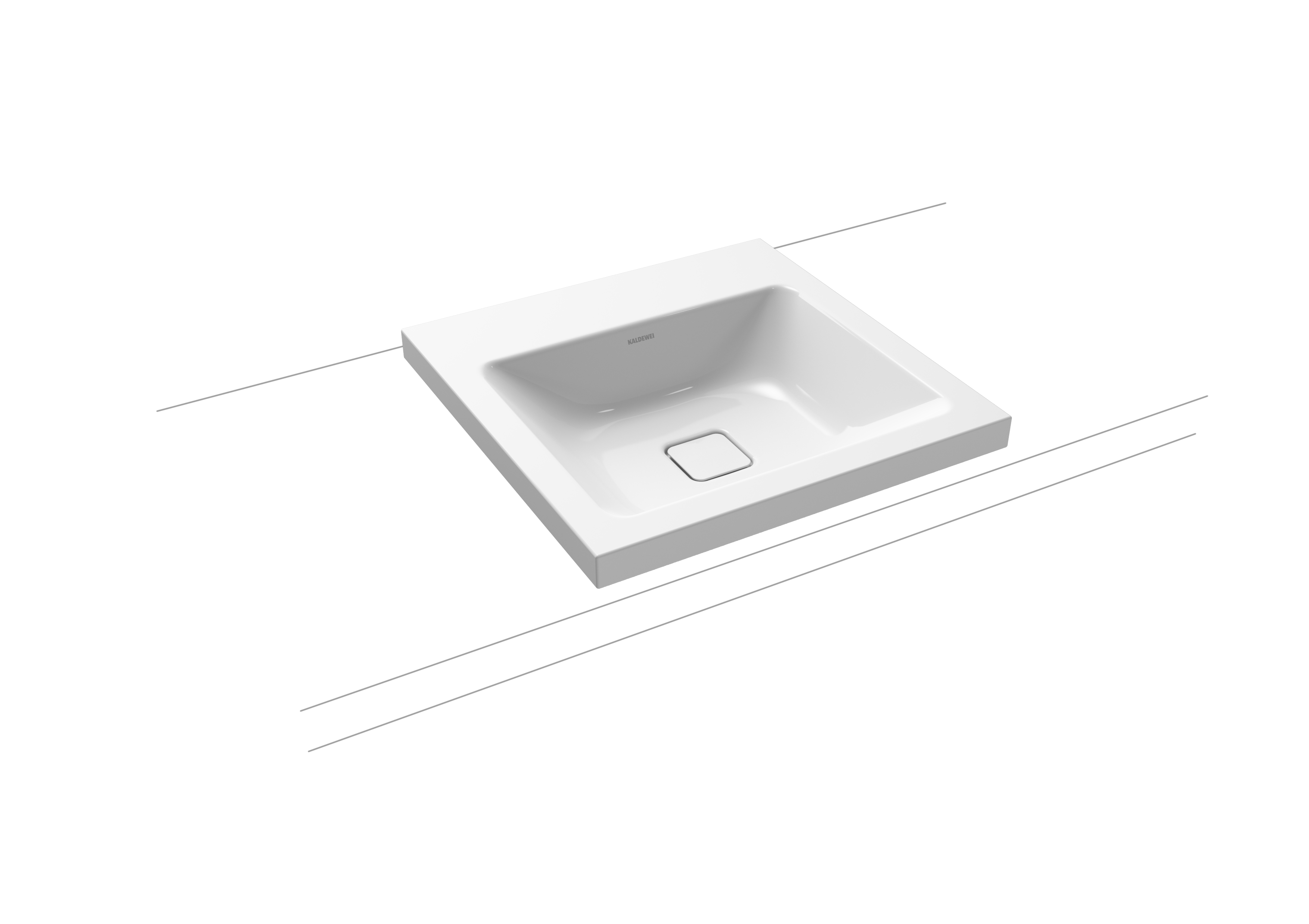 Умывальник KALDEWEI Сталь эмалированная 3076 448 теплый серый 60 30763083448  - Вид №1