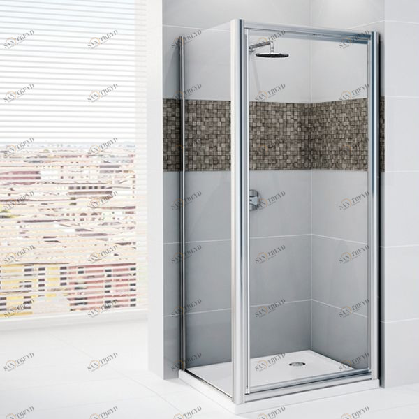 Novellini. Боковая панель 72 см F с серебристым профилем STAR NSTARF661B