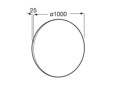Круглое зеркало со встроенным настенным освещением Roca ARCH-00083097 - Вид №39