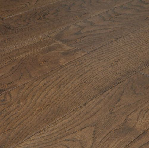 Массивная доска Amber Wood Ebony Дуб Кантри с брашью (Текстурированная) 300-1400х125 мм 2000300013