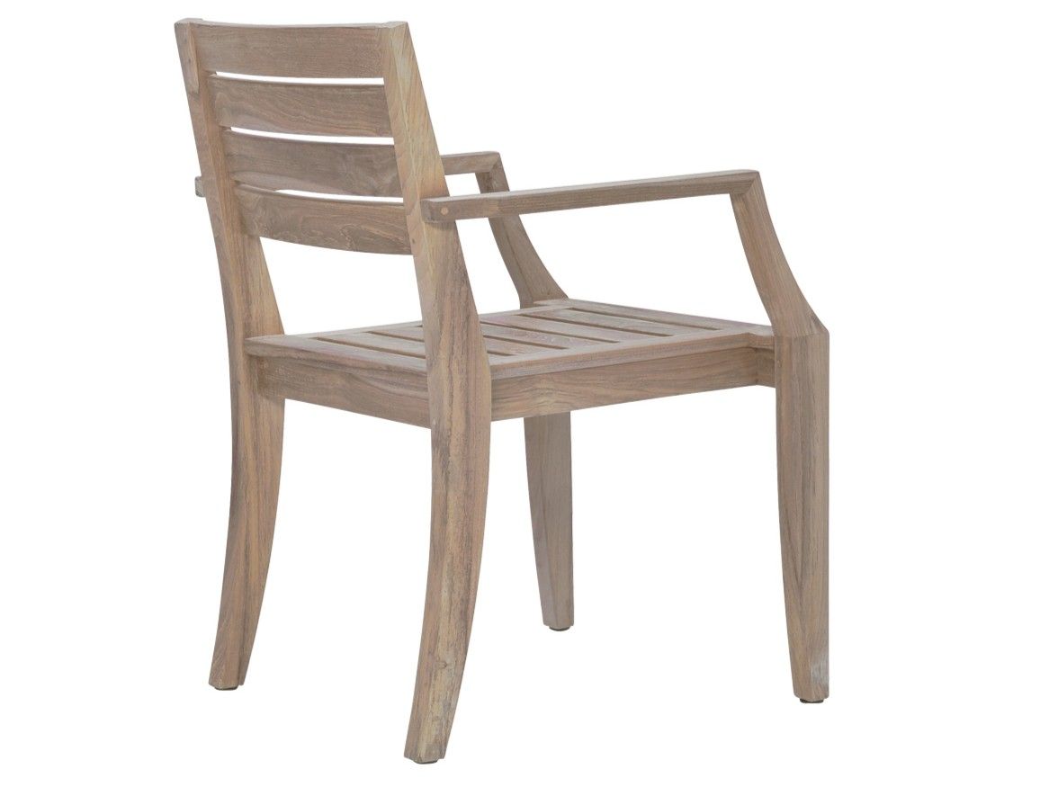 Штабелируемый стул из тикового дерева с подлокотниками JANUS et Cie Relais ARCH-00108647 - Вид №2