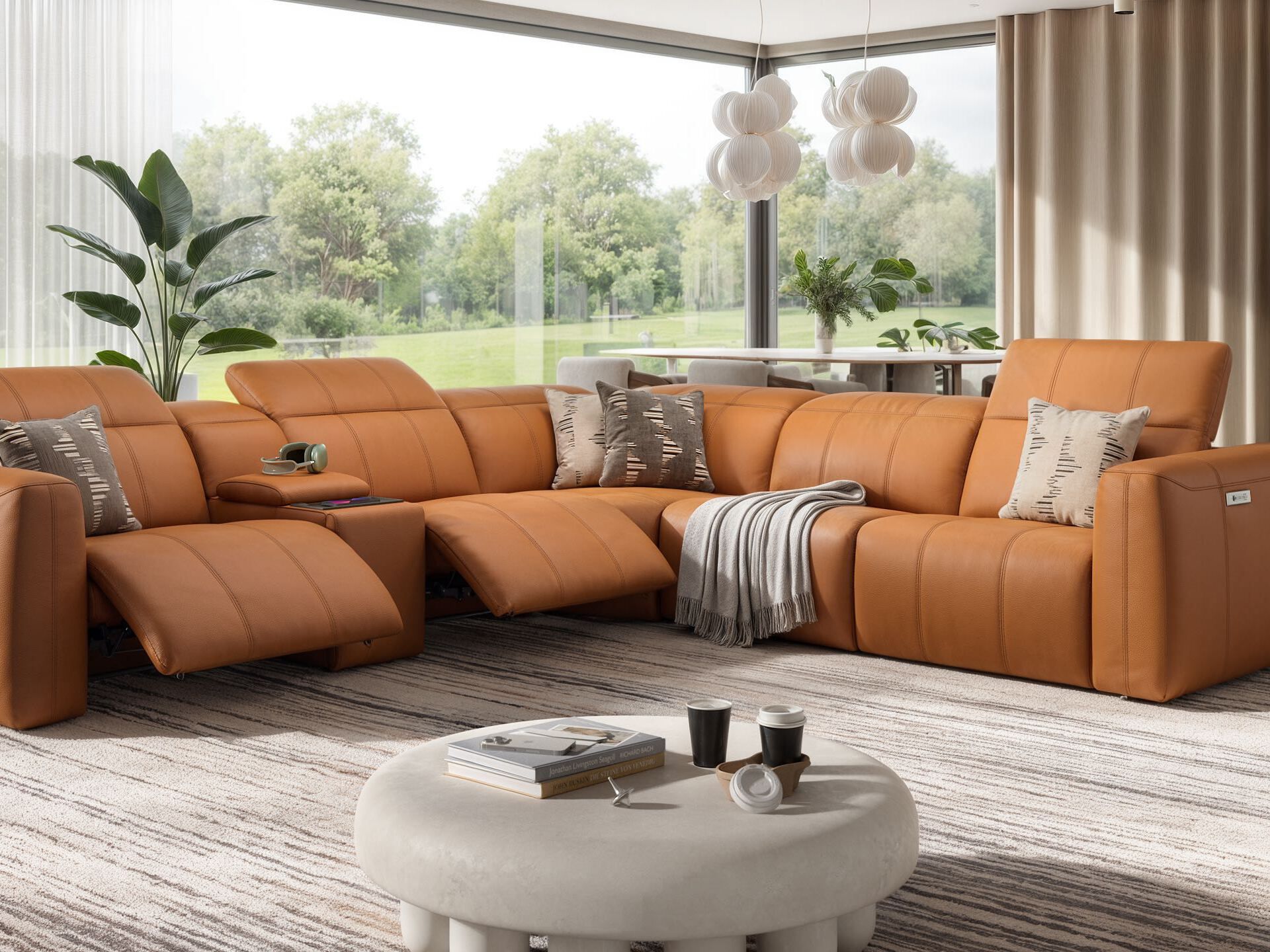 Кожаный угловой диван Sofanella Флорида ARCH-00080210 - Вид №1