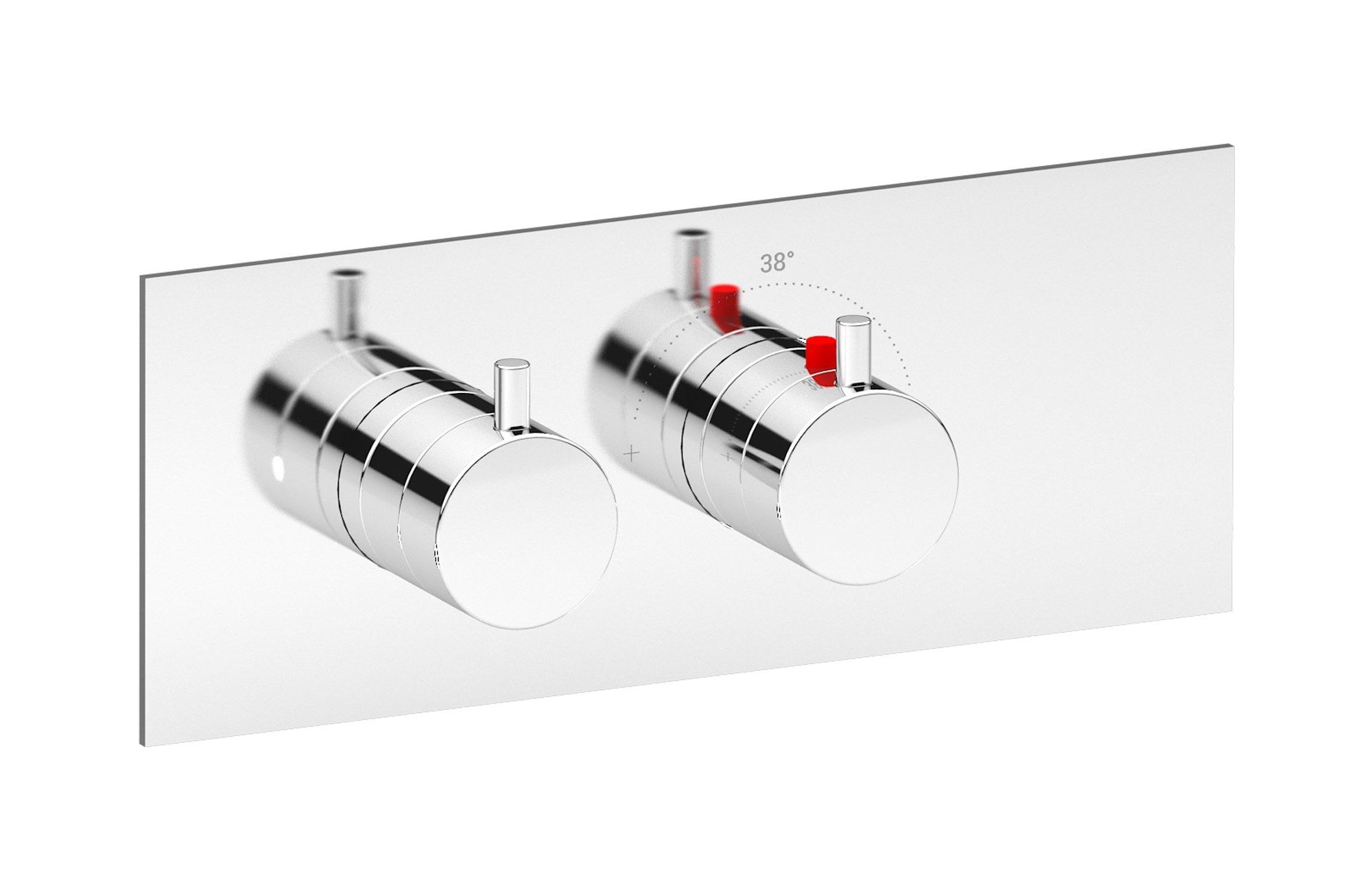 Термостатический смеситель для душа с 2 отверстиями IB Aqua ARCH-00129169 - Вид №4