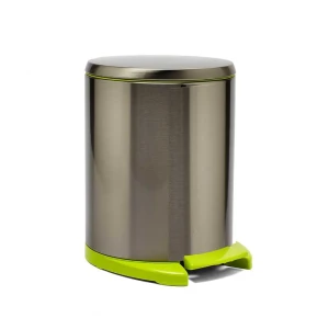 Контейнер для мусора Primanova M-E41-30-05 6 л металл цвет салатовый