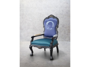 Тканевое кресло bergère с подлокотниками