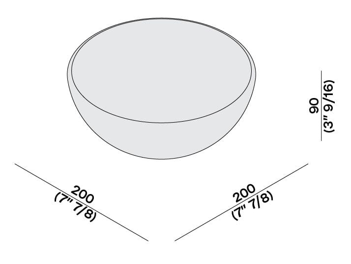 Мраморная чаша LUCE DI CARRARA BICOLORE ARCH-00063625 - Вид №5