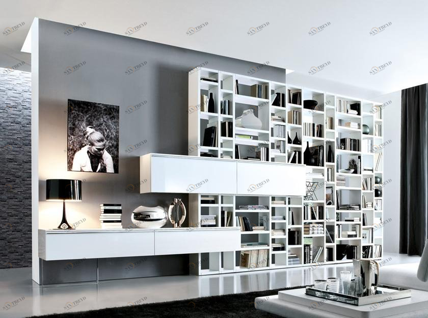 MisuraEmme Модульный книжный шкаф с ящиками и подвесным модулем Misuraemme sun-id-1346323