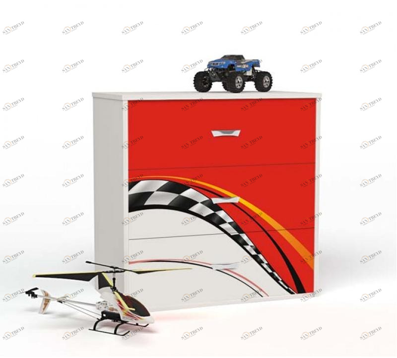 Комод ABC-KING La-Man (красный 4631148150676