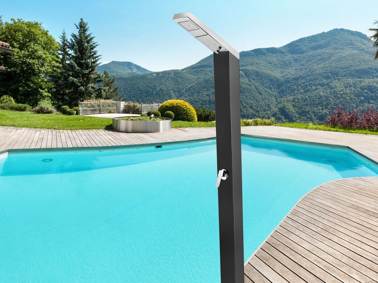 Солнечный душ из нержавеющей стали Ama Luxury Shower SOLARIS ARCH-00124819