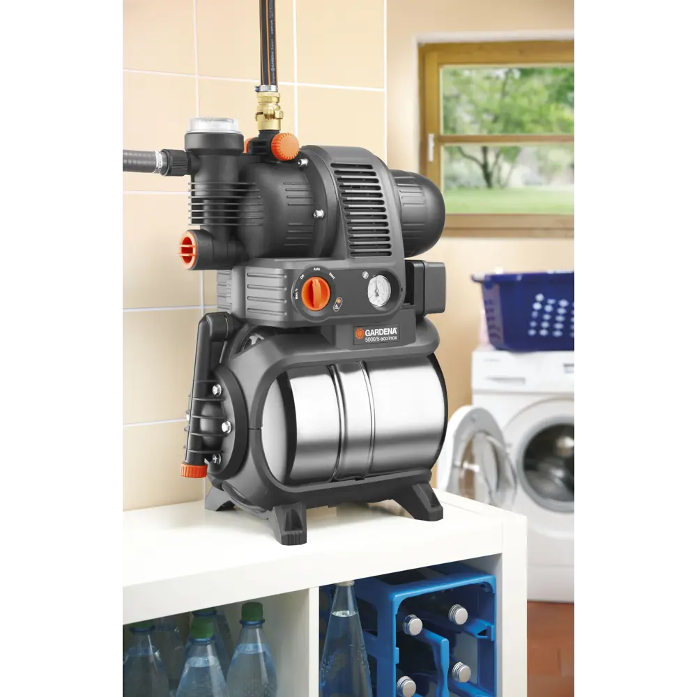 Насосная станция Gardena Eco Inox 230 В 1200 Вт 1.5 м 24 л 5000 л/ч 17650612 STLM-2132360  - Вид №11