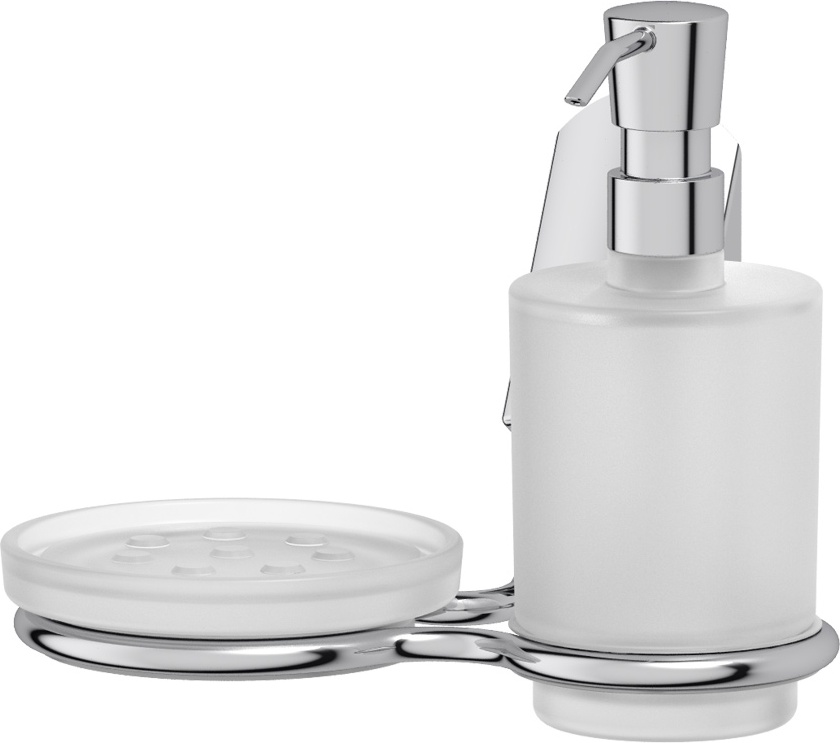 APO 010 Держатель с дозатором жидкого мыла и мыльницей VITRA Apollon