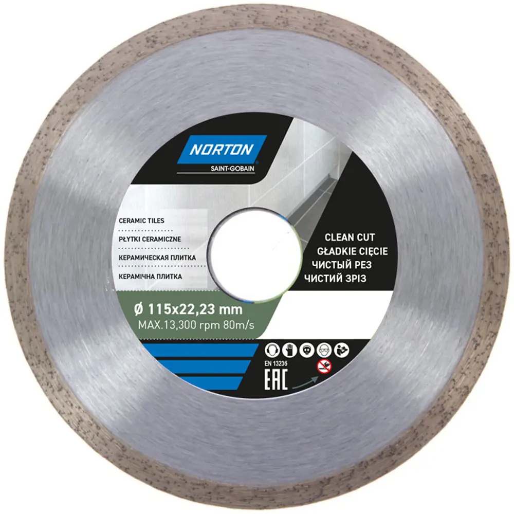 Алмазный диск Norton Ceram для резки керамической плитки 115 мм 10920441