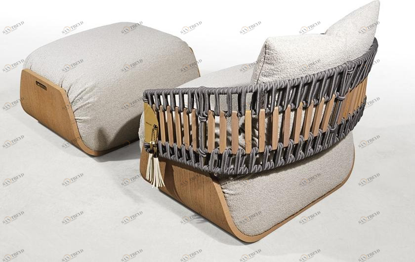 Visionnaire Веревочное садовое кресло с подлокотниками Kathryn sun-id-1405373