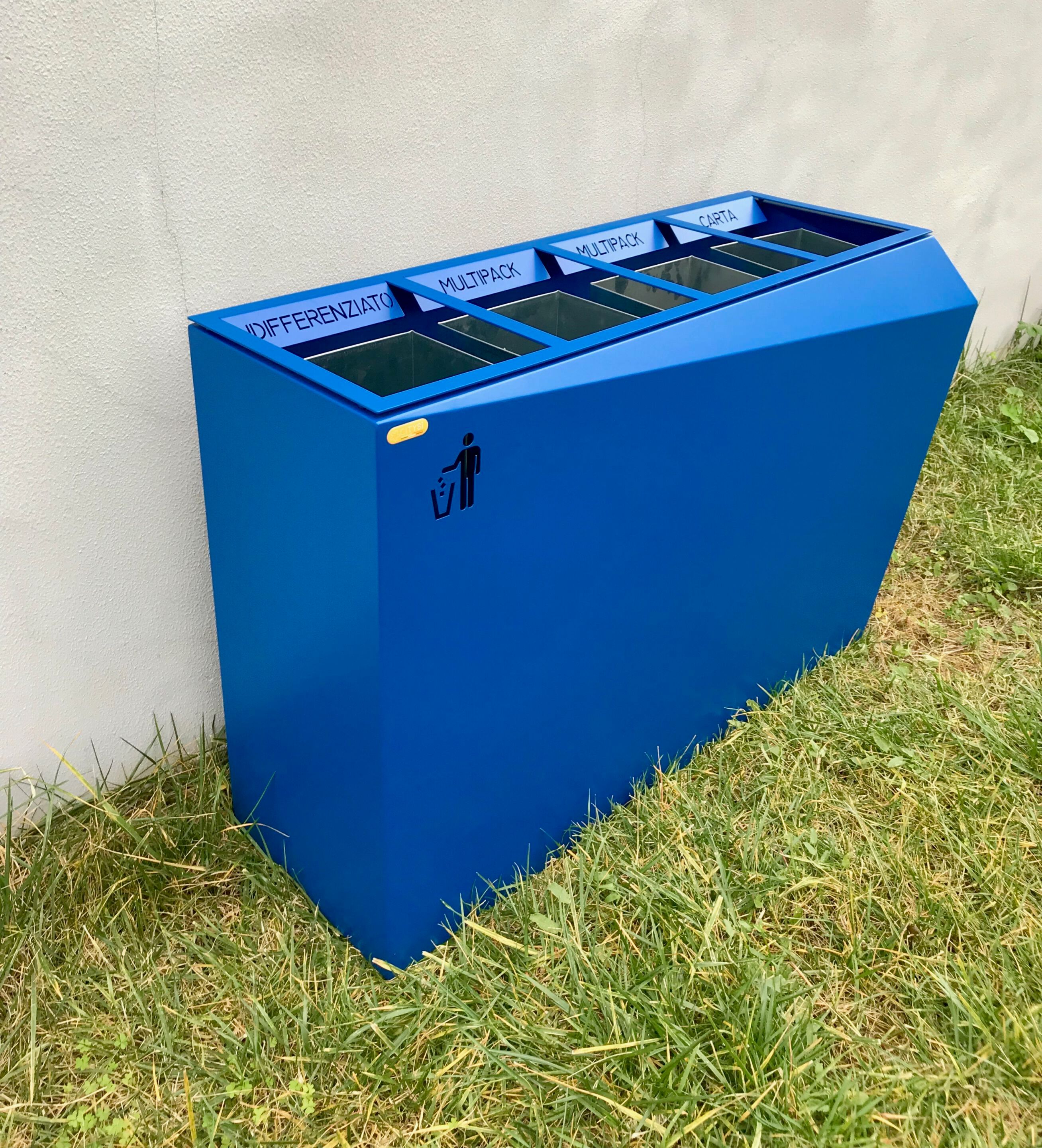 Наружная оцинкованная стальная стойка для мусора для мусора CITYSì ORIGAMI ARCH-00018989 - Вид №3