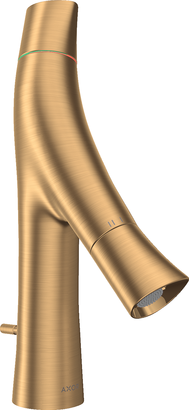 12010950 Смеситель для раковины 80, 2 ручки, со сливным гарнитуром AXOR STARCK ORGANIC