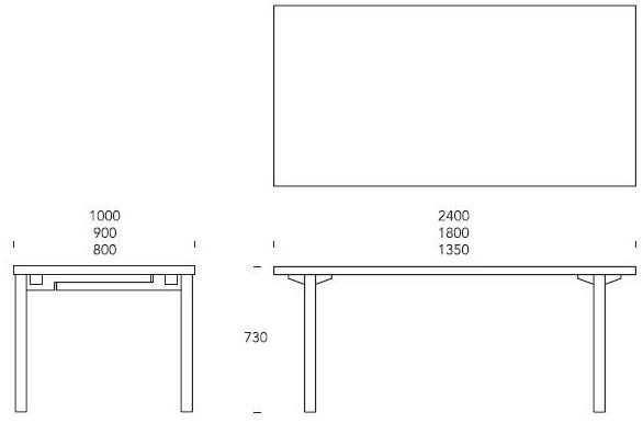Nikari Прямоугольный деревянный стол Periferia sun-id-1475015 - Вид №2