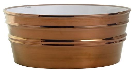 Tnz01o Подвесная раковина настенная овальная Horganica Tinozza белая - Вид №2