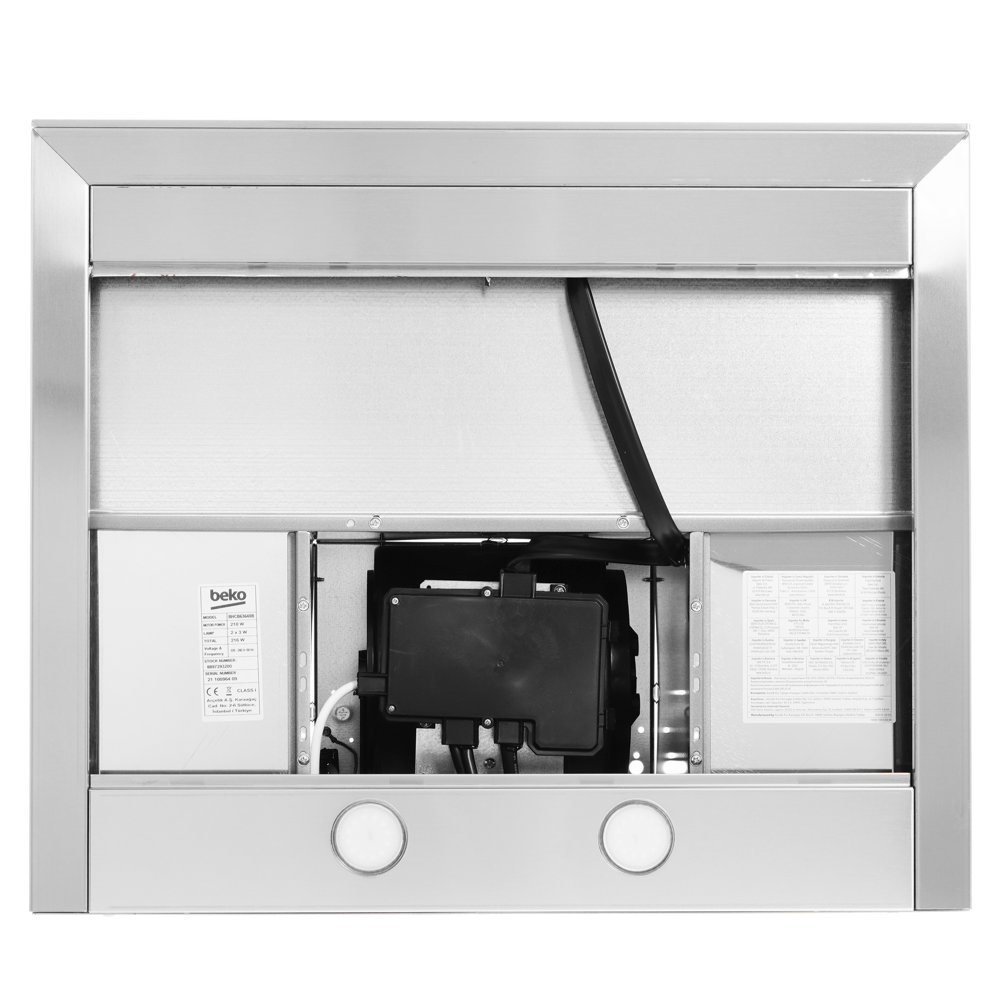 5323313 Вытяжка каминная Beko BHCB63640B черный/черный STDN-0097941 - Вид №6