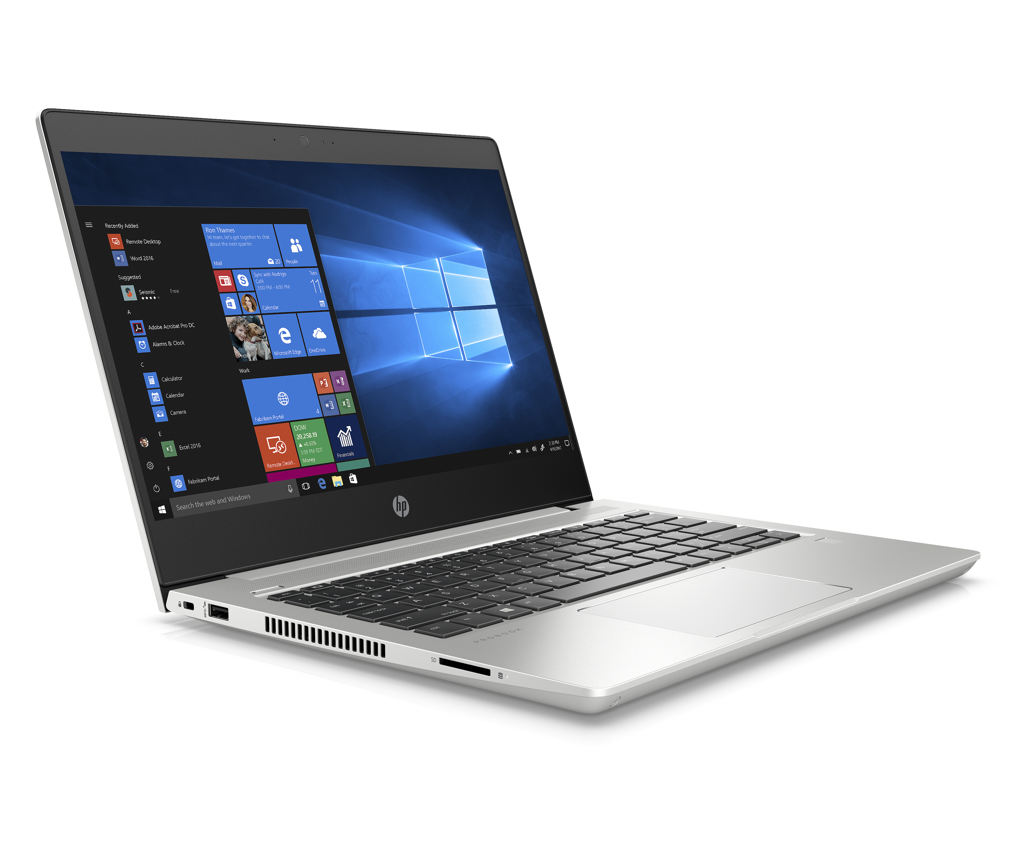 5PP36EA#ACB probook 430 g6 13.3"(1920x1080)/intel core i5 8265u(1.6ghz)/8192mb/256ssdgb/nodvd/int:intel hd graphics 620/48whr/war 1y/1.49kg/silver/w10pro + repl. (2sy09ea) HP Santreyd  - Вид №2