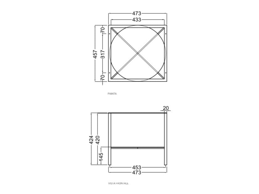 Столешница из цельного дерева со встроенной раковиной COLAVENE 20.20 Skyland ARCH-00106413 - Вид №4
