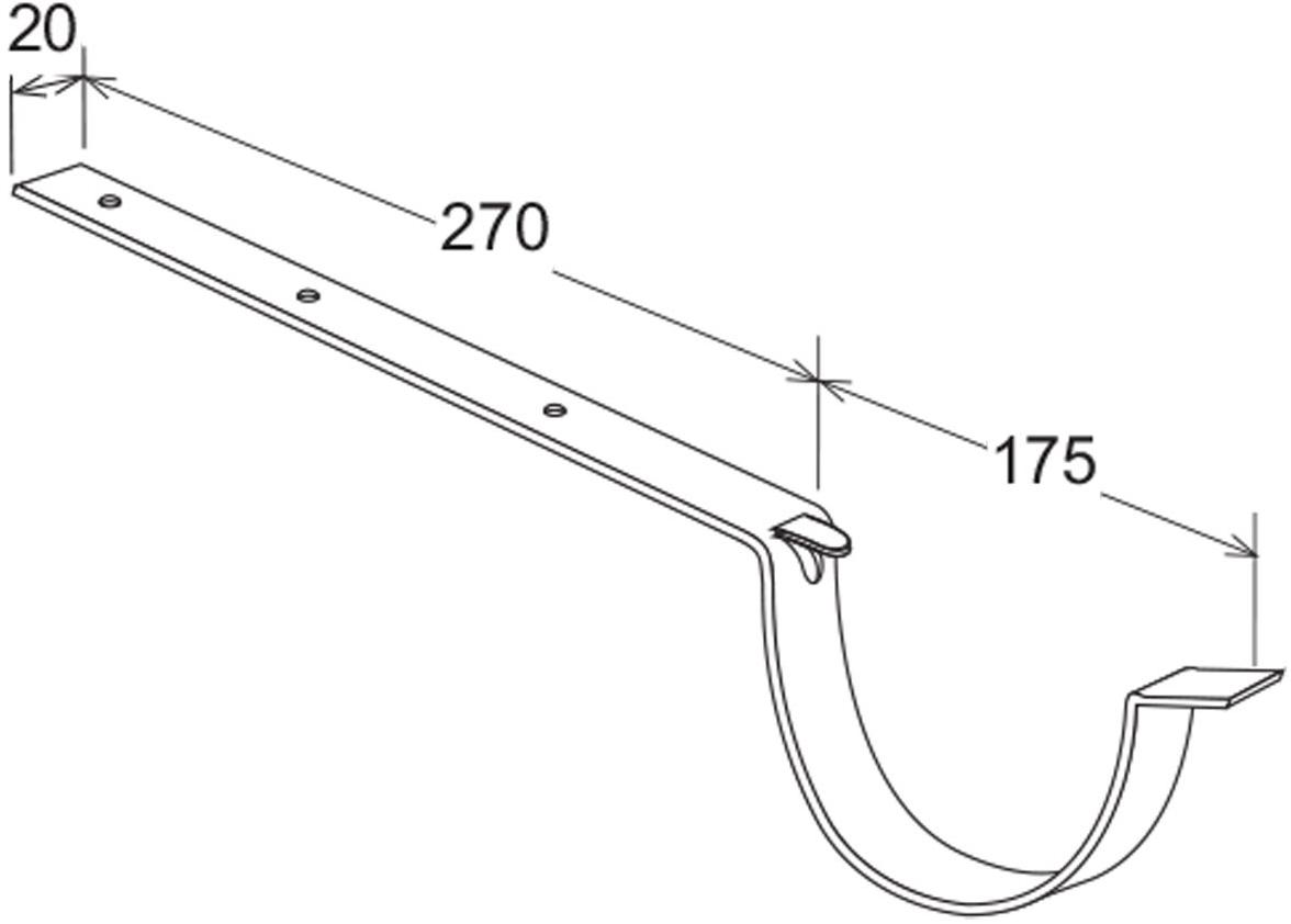 First Corporation Аист из окрашенного листового металла для желоба First plast Ci145m - Вид №1
