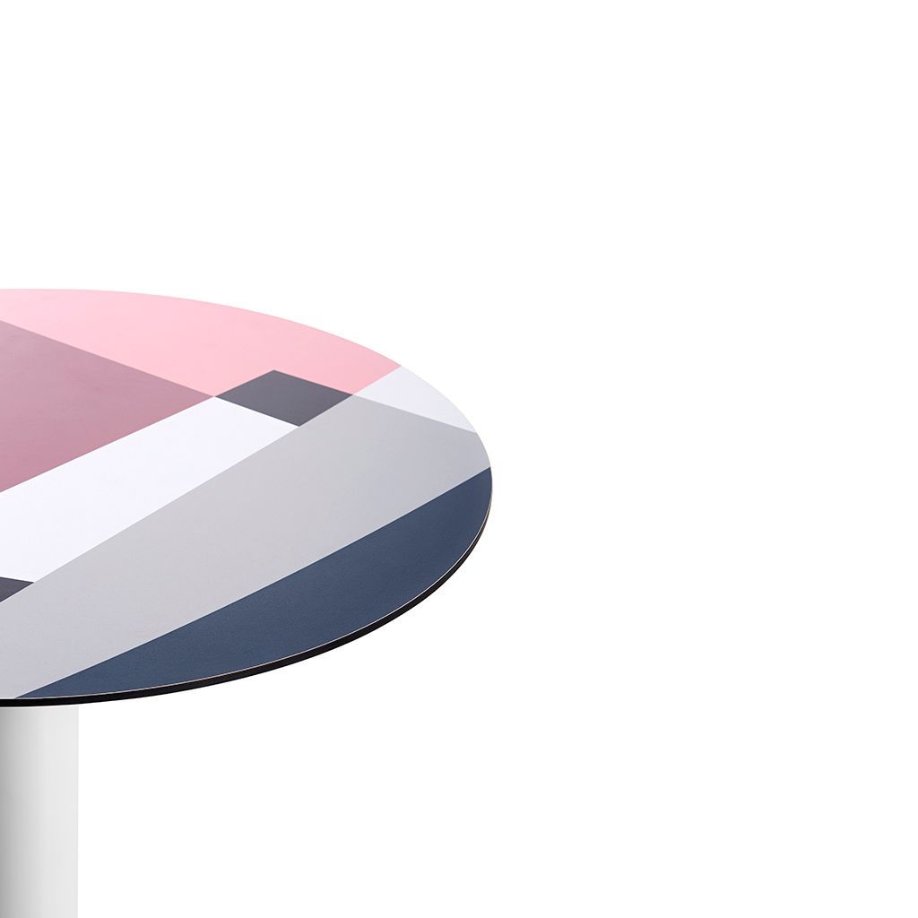 Высокий круглый ламинированный стол Diabla Abstrakt Mona ARCH-00140339 - Вид №9