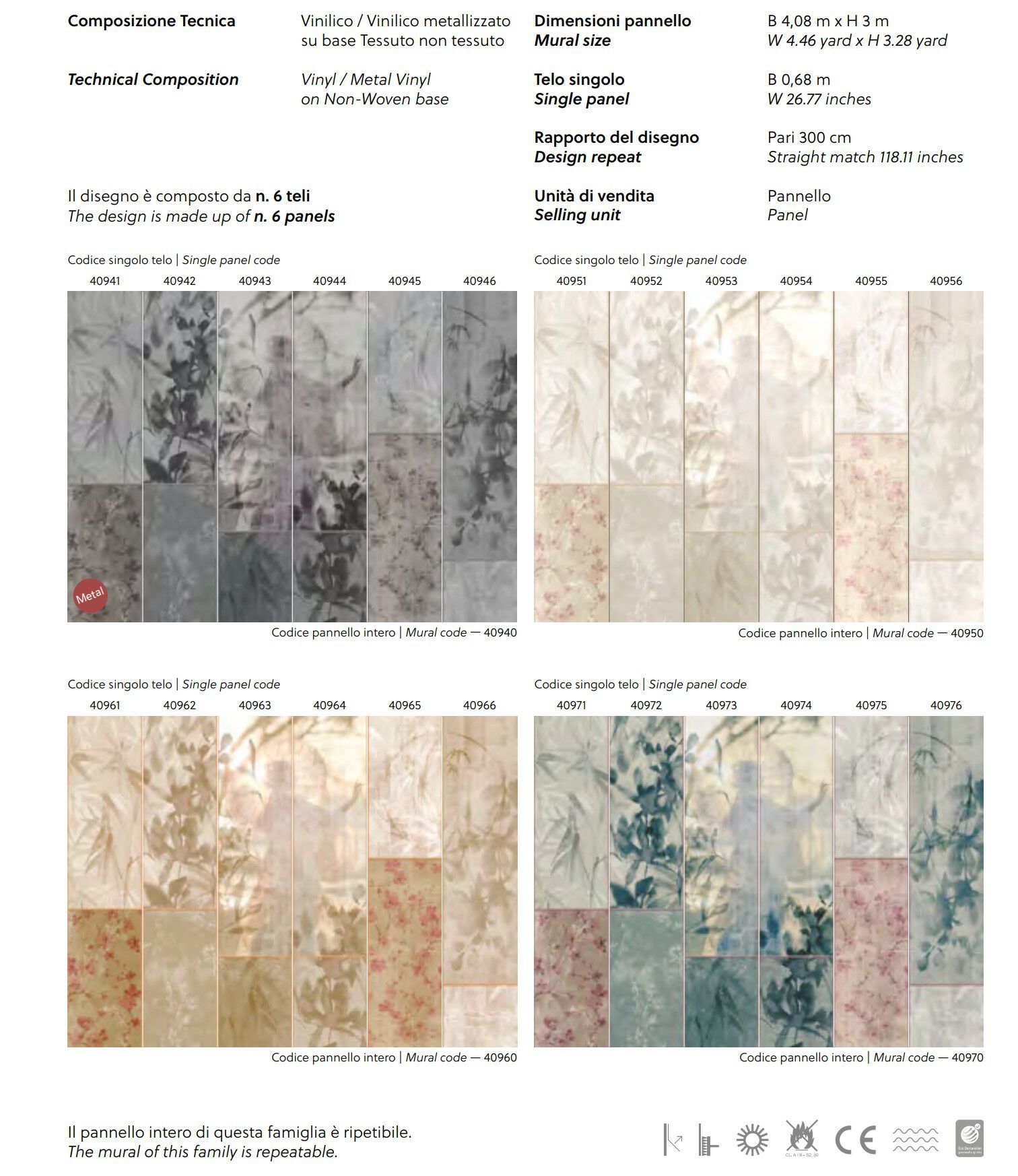 Обои с цветочными мотивами Jannelli&Volpi СП 202 MURALS DECOR ARCH-00033034 - Вид №4